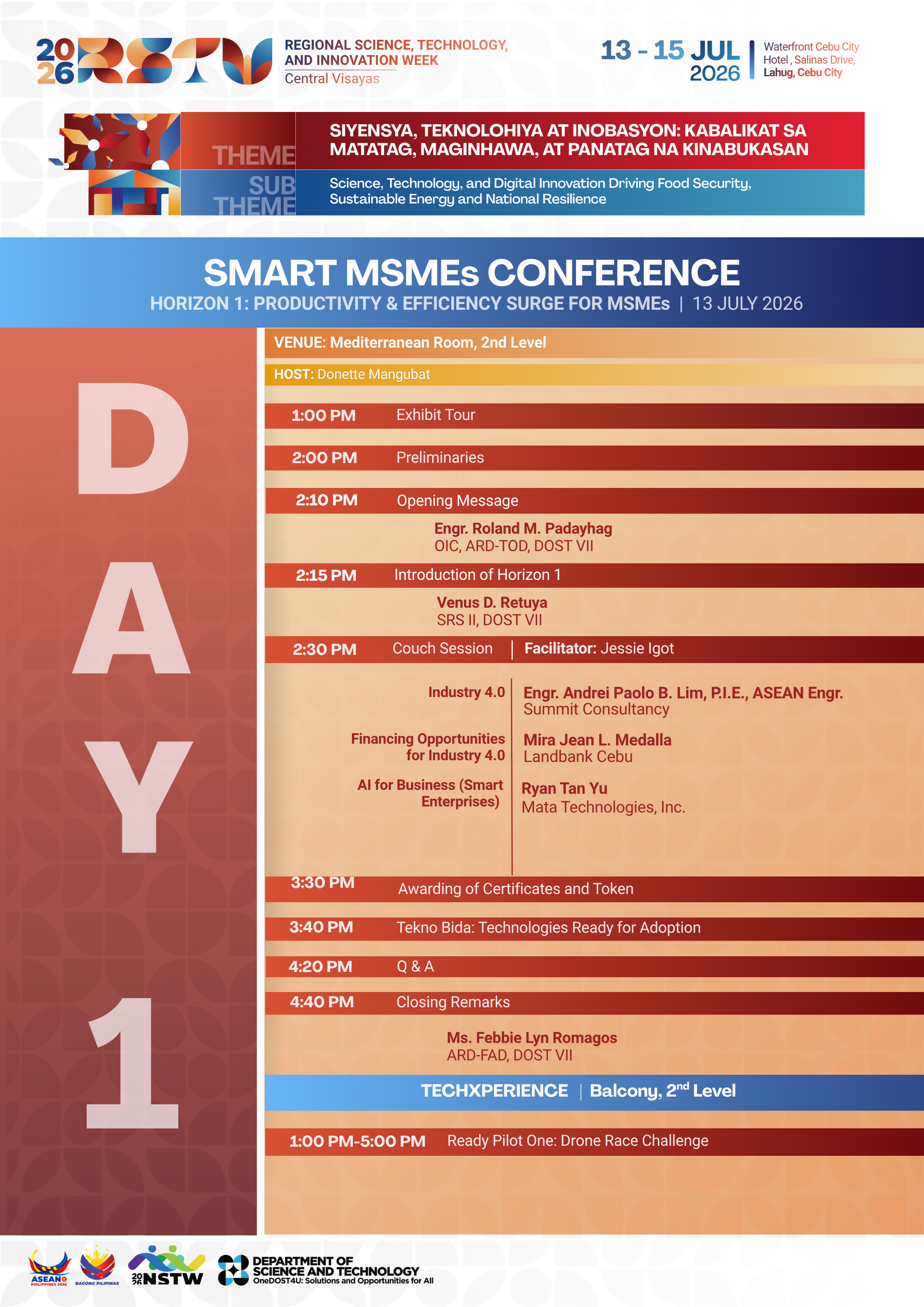 RSTW 2026 Program Day 1 page 2